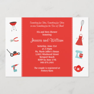 Couples Wedding Shower Invitation