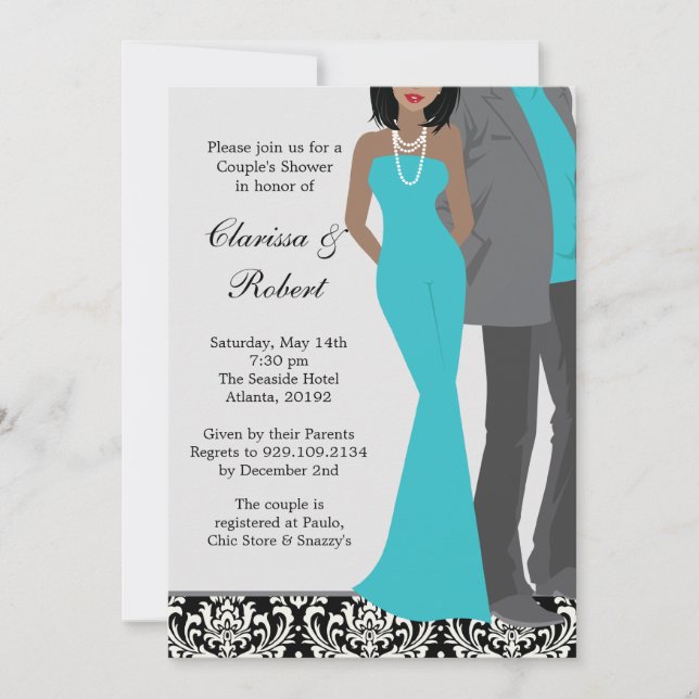 Couples Wedding Shower Invitation (Front)