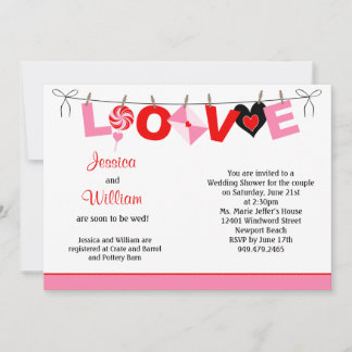 Couples Wedding Shower Invitation