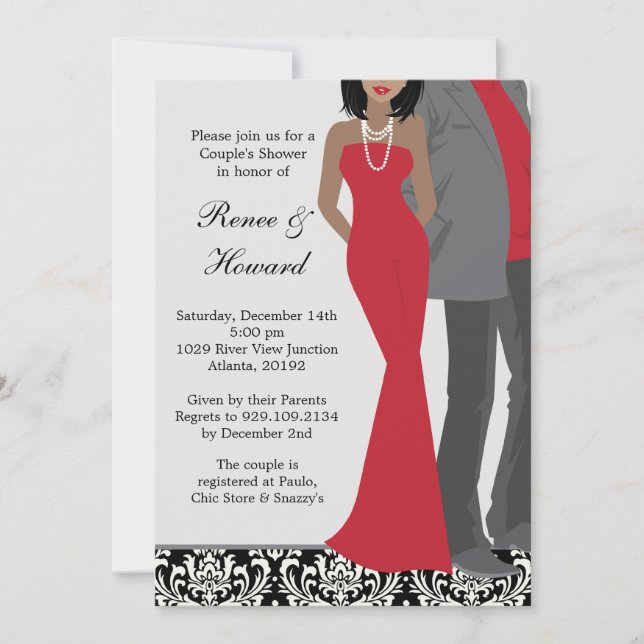 Couples Wedding Shower Invitation (Front)