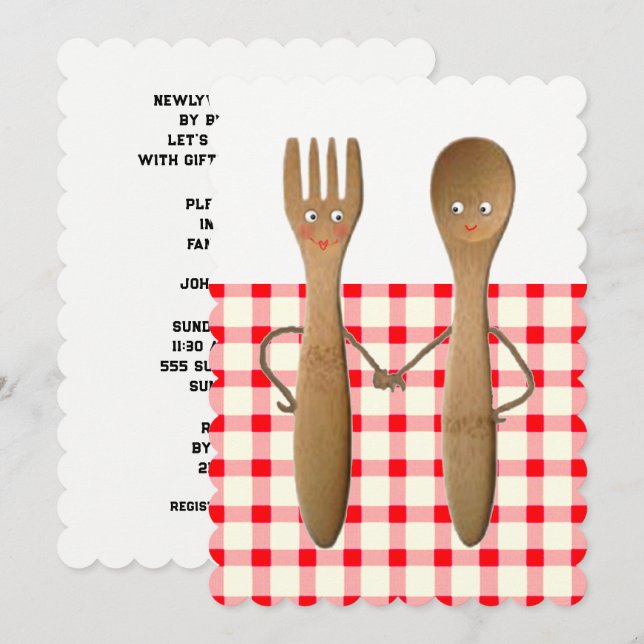 Couples Wedding Shower Invitations (Front/Back)