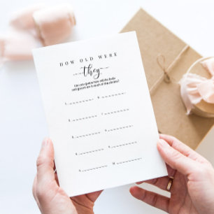 Couples Wedding Shower Photo Game Card