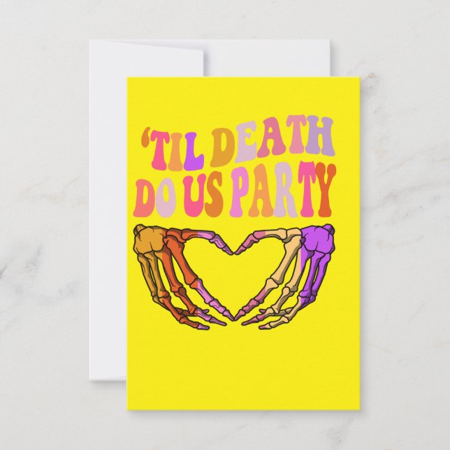 couples wedding 'Til Death Do Us Bachelorette (Front)