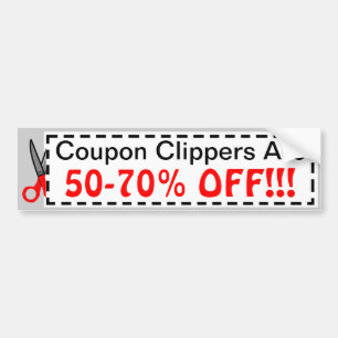 Coupon Crazy Bumper Sticker