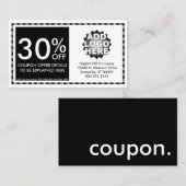 coupon. discount card (Front/Back)