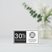 coupon. discount card (Standing Front)