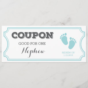 Coupon for one Nephew Baby Announcement