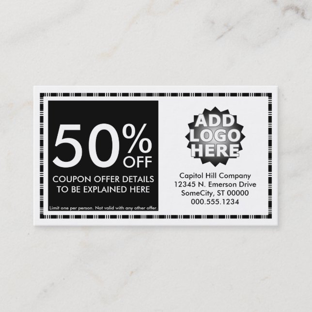 coupon layout (Front)