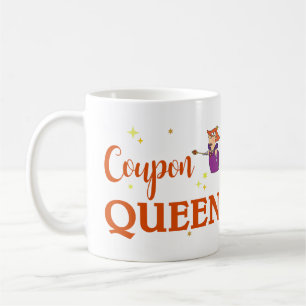 COUPON QUEEN COFFEE MUG
