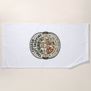 Coupon Thrift Shopping Cat Coupon Thrift Shopping Beach Towel