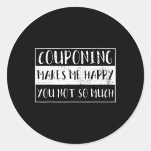 Couponing Vintage Classic Round Sticker