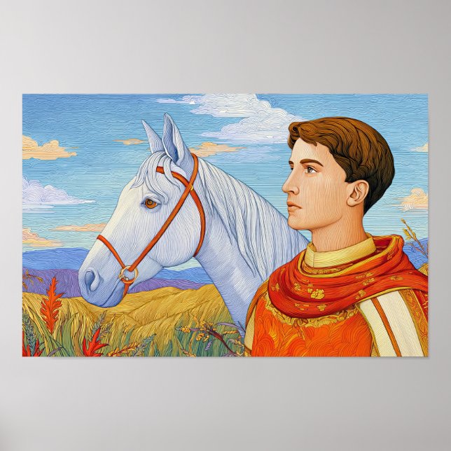 Courage and Compassion: Saint Martin of Tours Poster (Front)