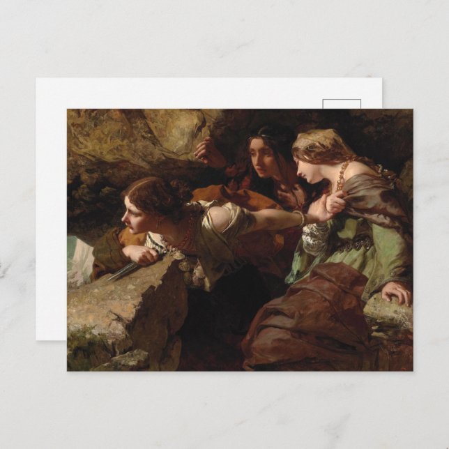 Courage, Anxiety and Despair, Watching the Battle  Postcard (Front/Back)