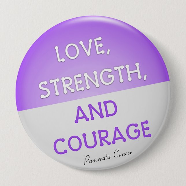 Courage Badge Pancreatic Cancer (Purple) (Front)