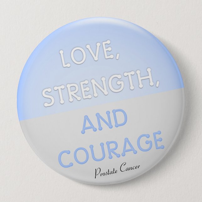 Courage Badge Prostate Cancer (Pale Blue) (Front)