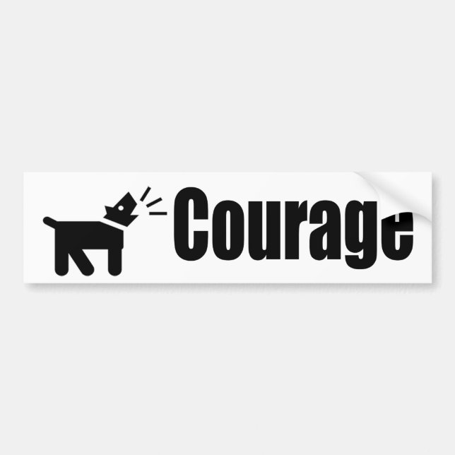 Courage Bumper Sticker (Front)