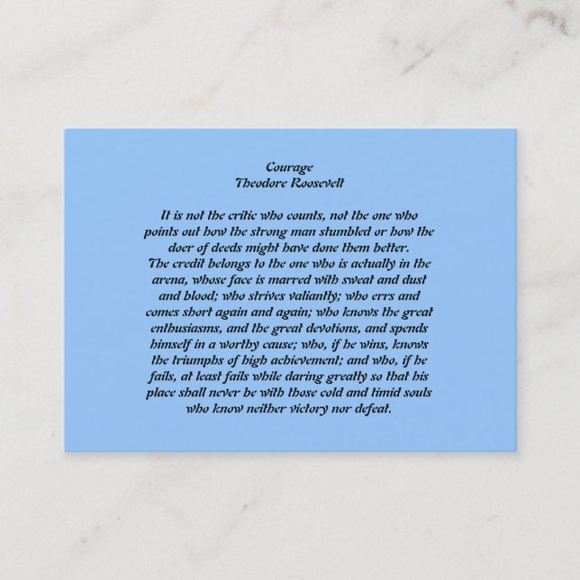 Courage Business Card (Front)