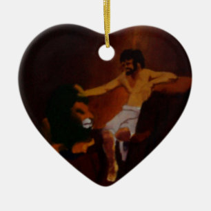 COURAGE! CERAMIC TREE DECORATION