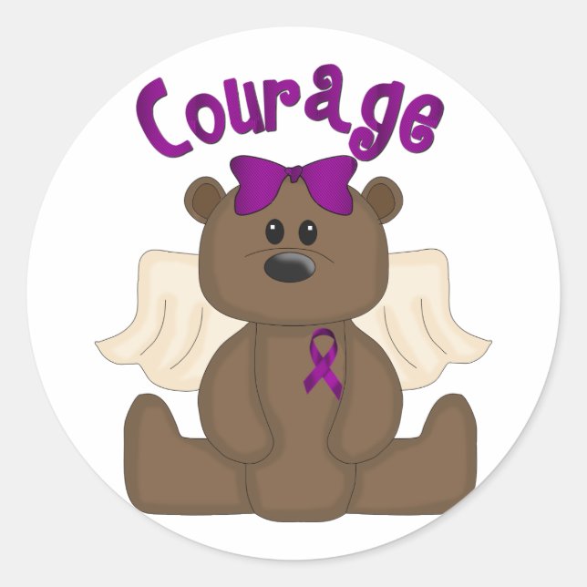 Courage Classic Round Sticker (Front)