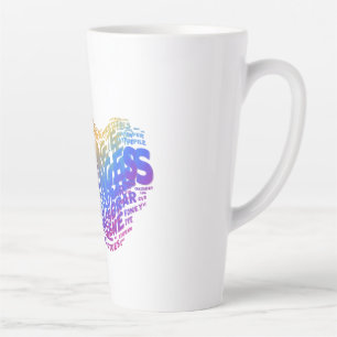 Courage Conquers Challenges. Latte Mug