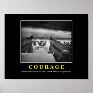 Courage  D Day Poster
