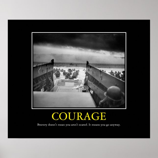 Courage -- D Day Print (Front)