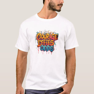 Courage Defies Odds. T-Shirt