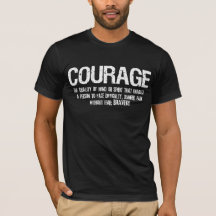 COURAGE Defintion Inspired Distressed Tee