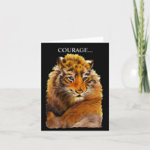 Courage doesn't always roar Folded Greeting Card