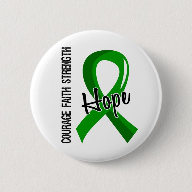 Courage Faith Hope 5 Mental Health 6 Cm Round Badge (Front)