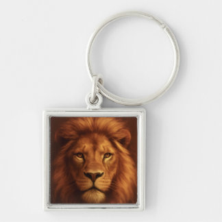 Courage & Faith Lion keychain