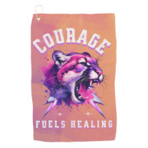 Courage fuels healing Chronic typograph