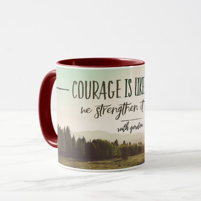 Courage Is Like A Muscle Mug (Front Left)