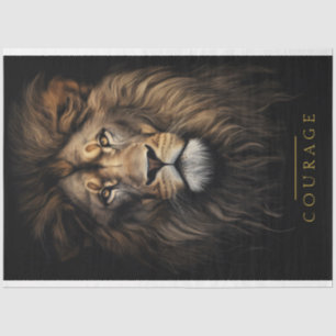 Courage Lion Portrait Tissue Paper