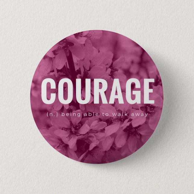 "Courage" Motivational Badge (Front)