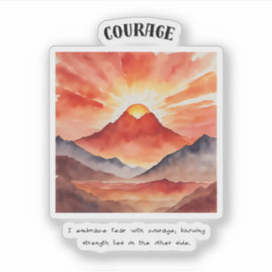 Courage Positive Affirmation 