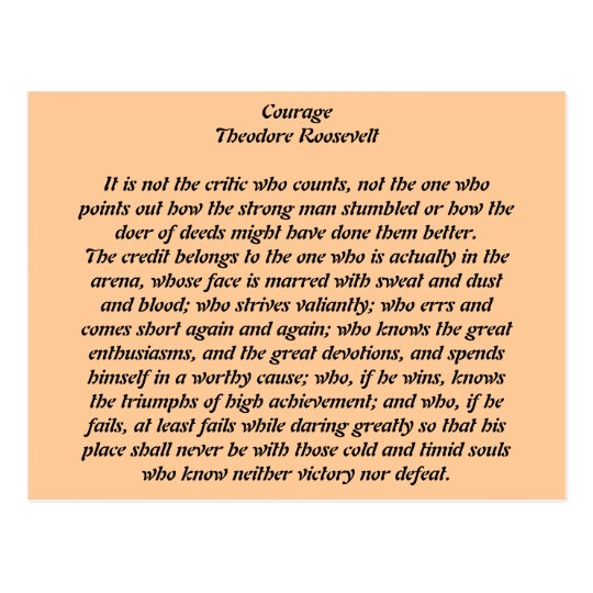 Courage Postcard