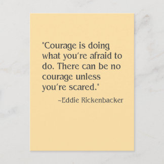courage postcard
