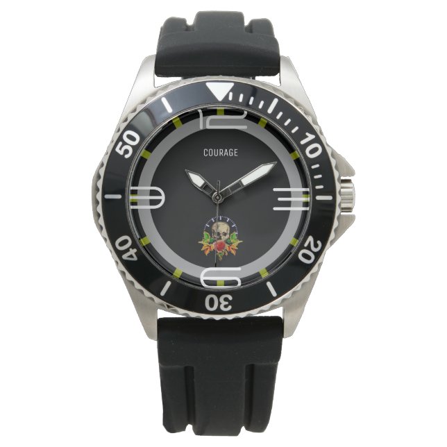 Courage Rose Skull Watch (Front)