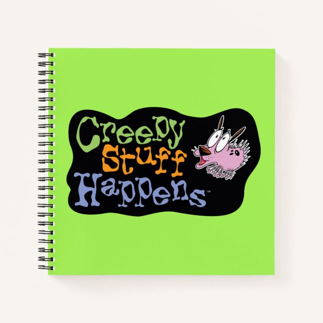 Courage the Cowardly Dog | Creepy Stuff Happens Notebook (Front)