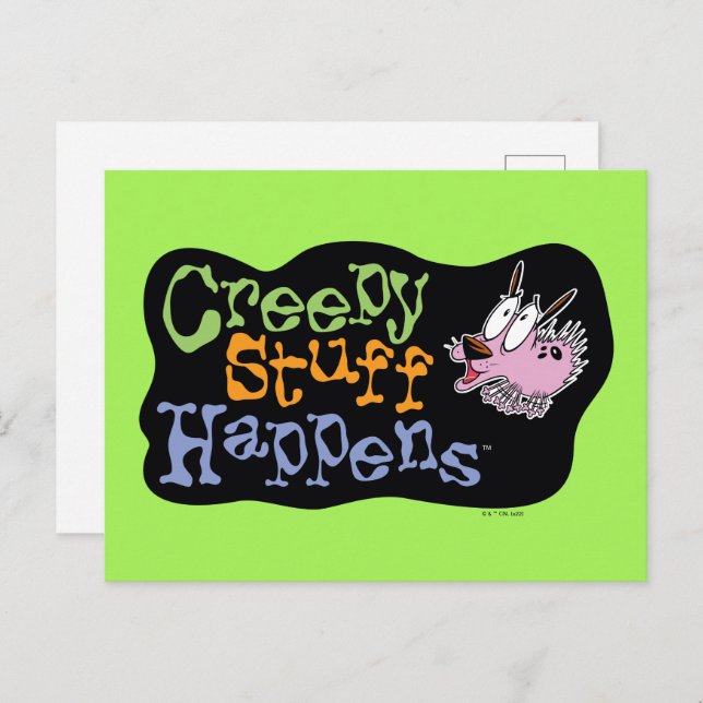 Courage the Cowardly Dog | Creepy Stuff Happens Postcard (Front/Back)