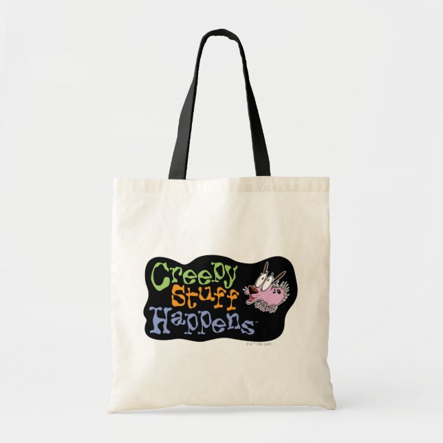 Courage the Cowardly Dog | Creepy Stuff Happens Tote Bag (Front)