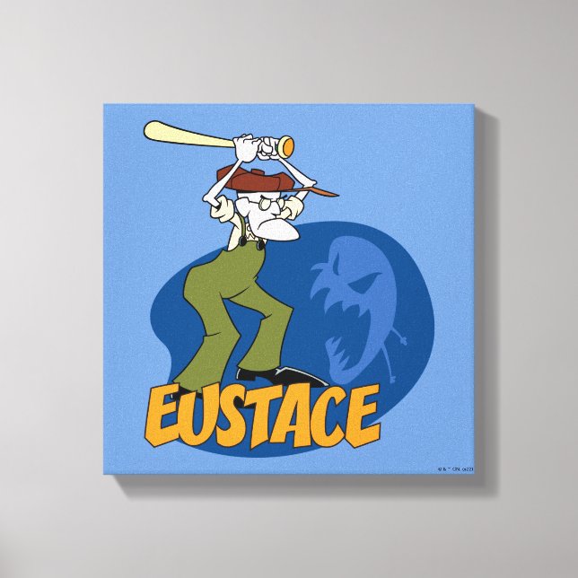 Courage the Cowardly Dog | Eustace Graphic Canvas Print (Front)