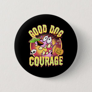 Courage The Cowardly Dog Halloween Good Dog 6 Cm Round Badge