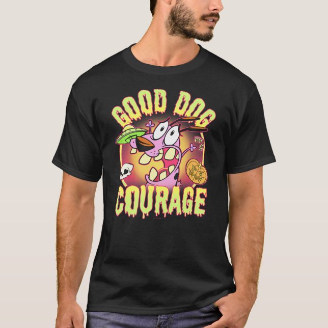 Courage the Cowardly Dog Halloween Good Dog Courag T-Shirt (Front)