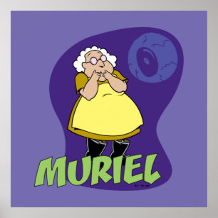 Courage the Cowardly Dog Muriel Graphic Poster