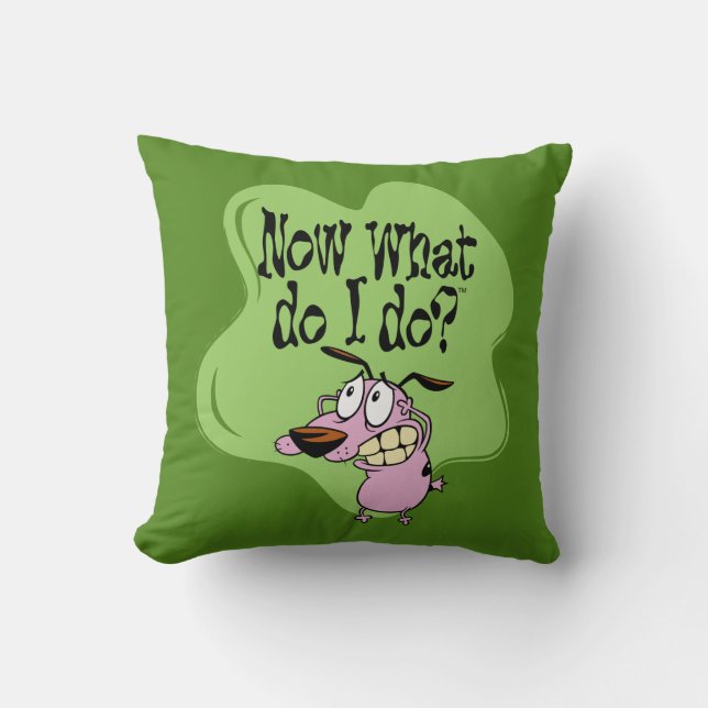 Courage the Cowardly Dog | Now What Do I Do? Cushion (Front)
