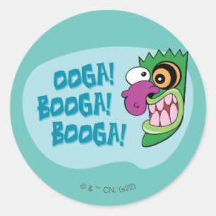 Courage the Cowardly Dog   Ooga Booga Booga! Classic Round Sticker