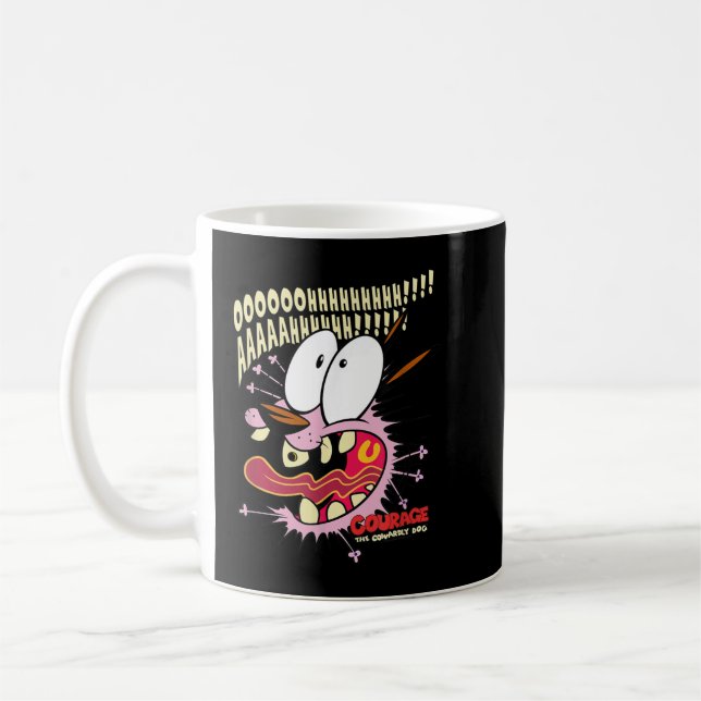 Courage the Cowardly Dog Scaredy Dog  Coffee Mug (Left)