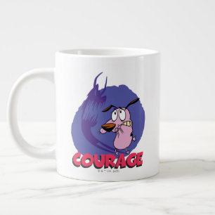 Courage the Cowardly Dog   Shadow Graphic Large Coffee Mug